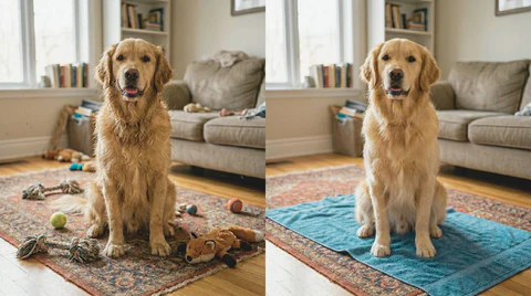 how to make dog fur smooth
